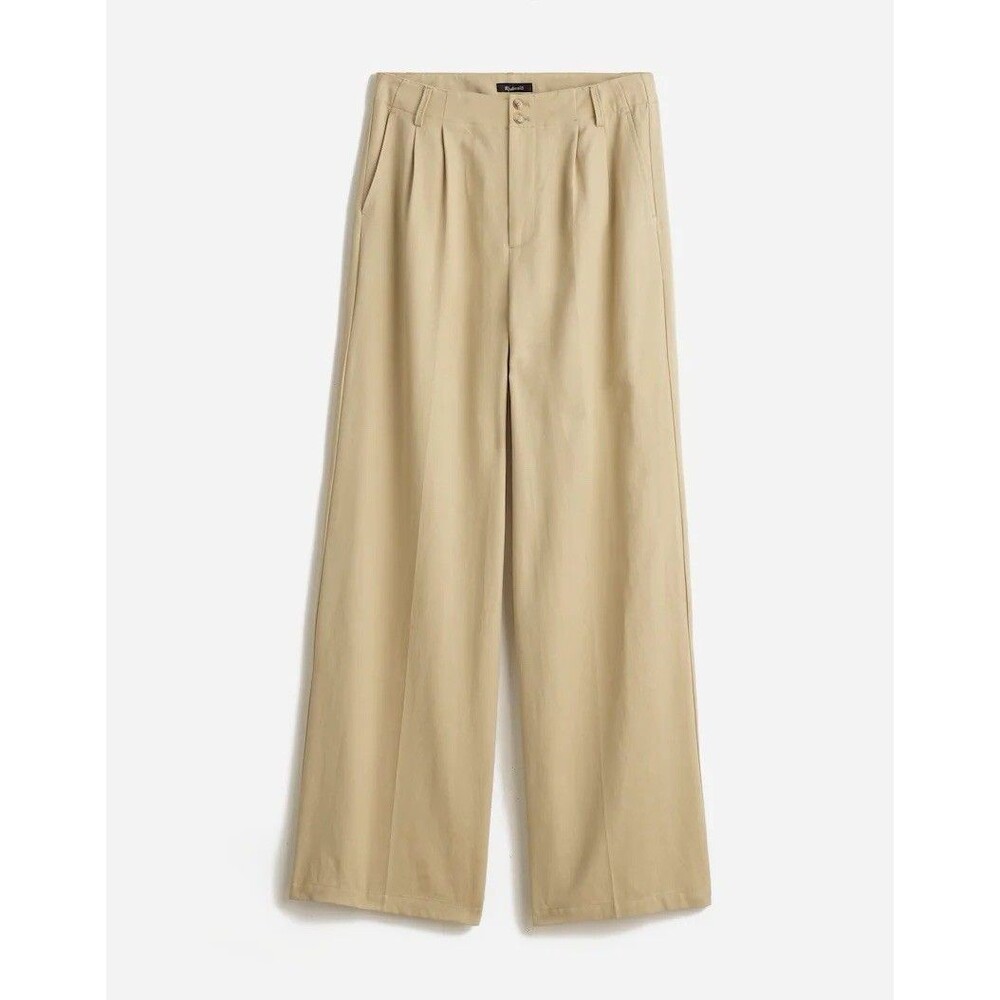 Madewell The Harlow Wide-Leg Pant in Drapey Twill NWT Size 8